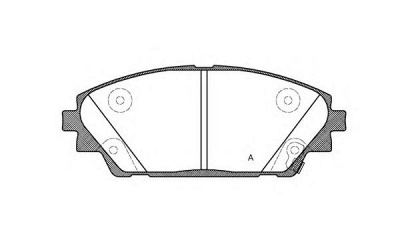 OPEN PARTS bpa156902 -  Комплект тормозных колодок, дисковый тормоз